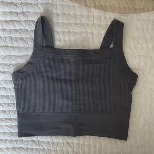 Abercrombie YPB SeamlessCORE ribbed square neck tank